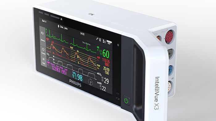 필립스 미래형 커넥티드 케어 솔루션, 트랜스포트 환자모니터 인텔리뷰 X3 (Intellivue X3)
